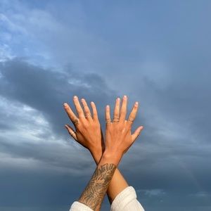 Handmade sterling silver rings